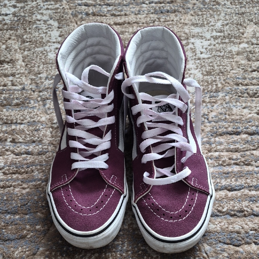 Vans Sk8-Hi High Top Sneakers In Purple Color